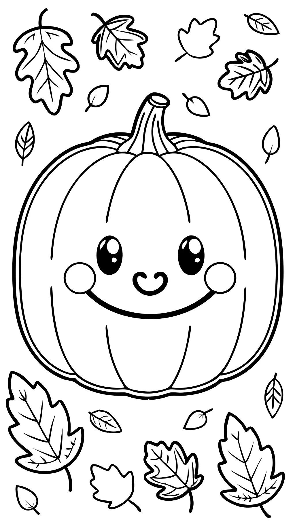 color a pumpkin printable page